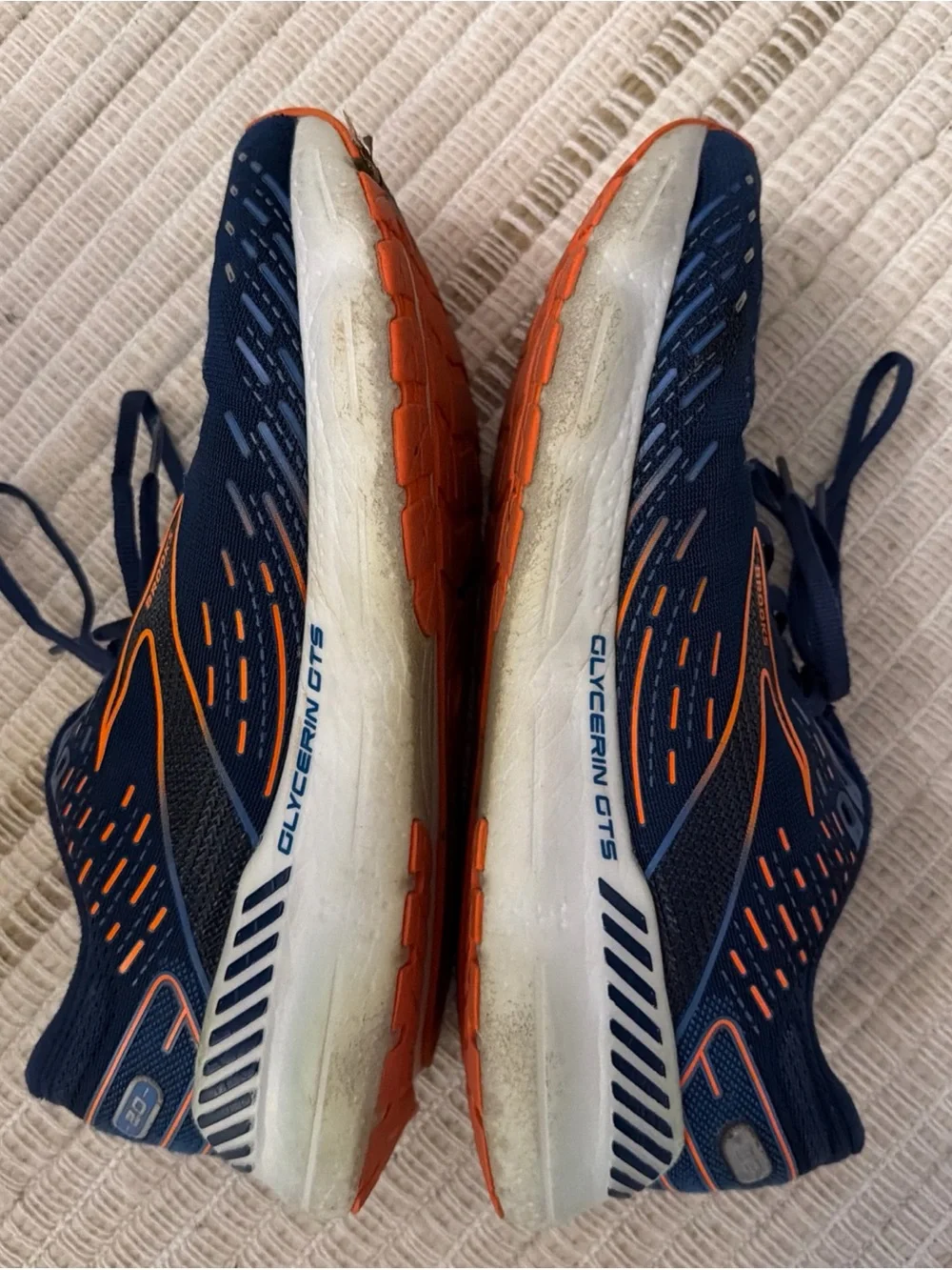 Brooks Glycerin GTS 20 Blue Orange Running Shoes 1103832e444 Men’s 11.5EE Wide